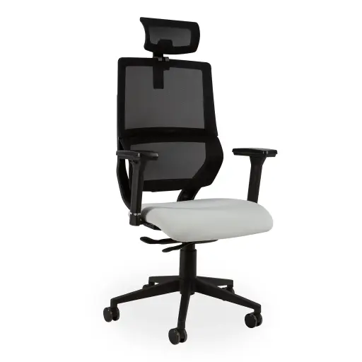 WAVE HIGH BACK CHAIR with Arms and Headrest