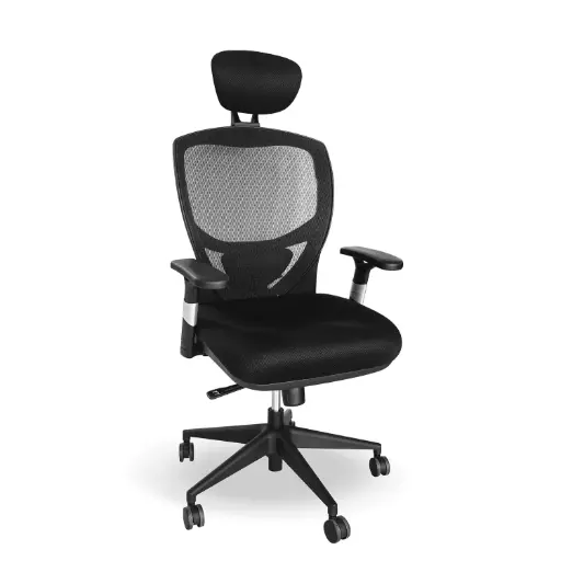 FALCON HIGH BACK Chair with Headrest & Upholstered Seat